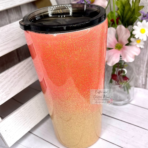 Sunrise Sunburn Sunset Repeat 16oz Slim Pint Handmade Unique One Of A Kind Straw - Picture 7 of 13